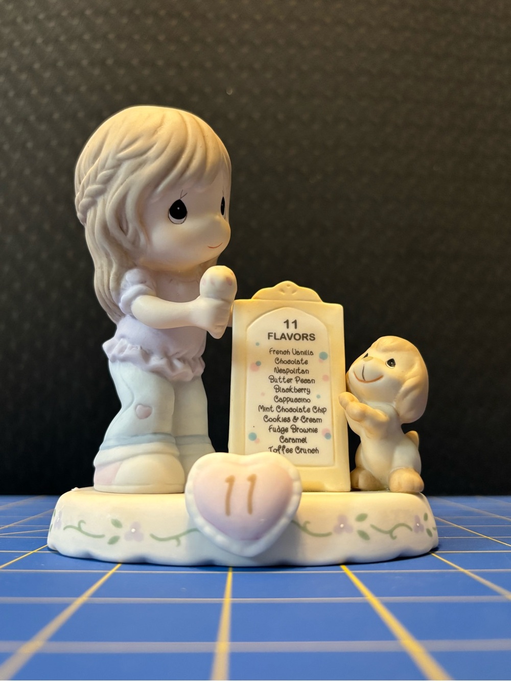 Precious Moments Figurine with Puppy - Growing in Grace Age 11
